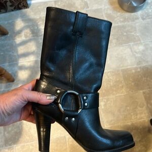 Women’s Harley Davidson High Heeled Riding Boots Great Condition Size 38 1/2